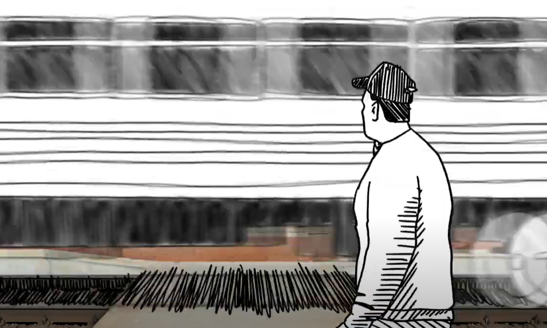 Переходя железнодорожные пути, убедитесь в отсутствии поезда во встречном направлении!